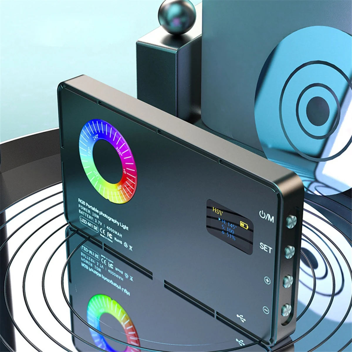 

A26P RGB светодиодный заполняющий светильник для видео, аккумулятор 4000 мАч, перезаряжаемый видеосвет, используемый для фотографии, видео, живого заполнения