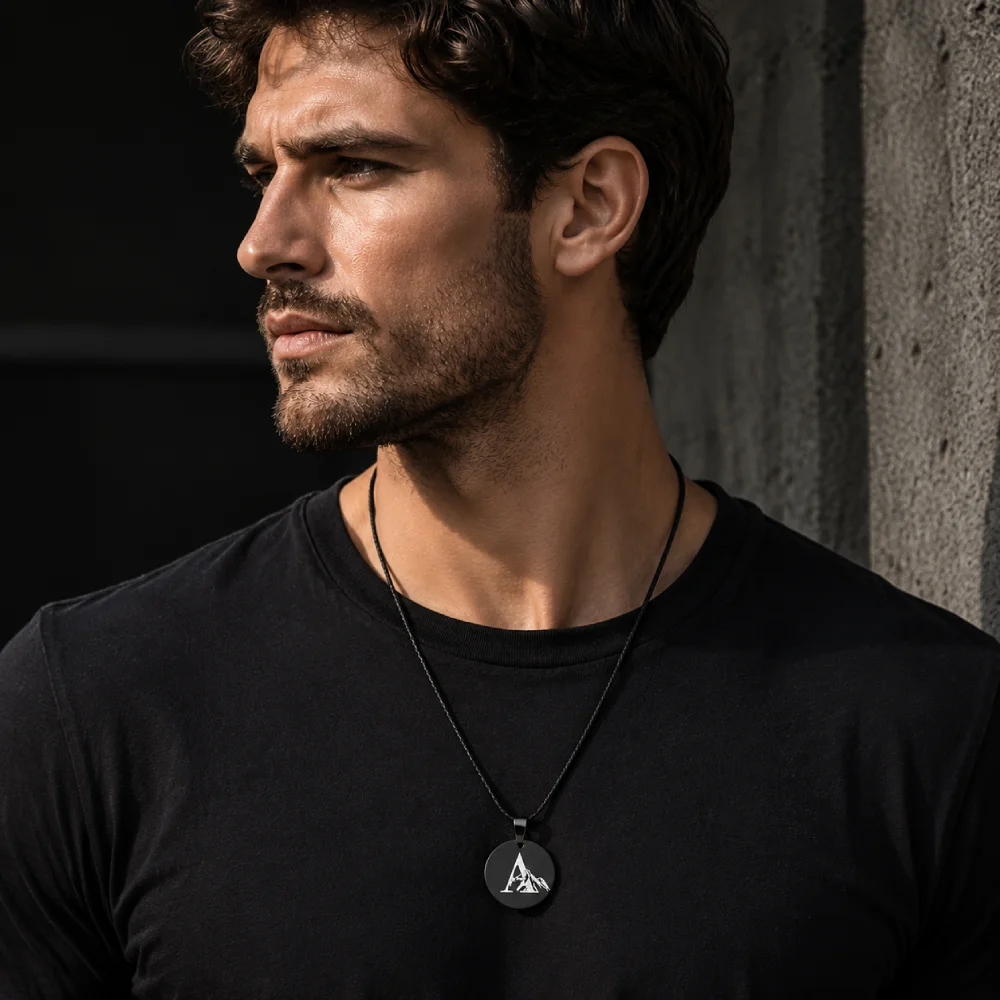 Noter Noter Unique 18 Inches Wax Rope Men Choker Necklace Engraved Letters A-Z First Name Jewelry Neck Accessory Perfect Gift For Him - Aliexpress Deal