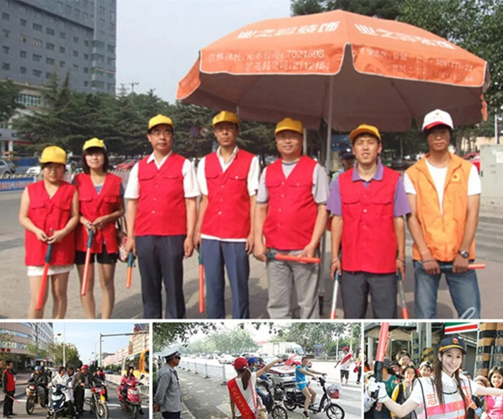 Lampu tembak peringatan keselamatan lalu lintas, lampu tembak darurat LED merah 40cm