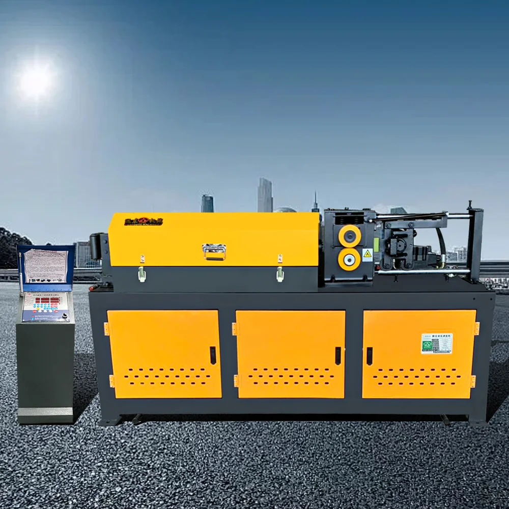 آلة البناء الأوتوماتيكية باستخدام الحاسب الآلي قطع المعادن الصلب بار مستقيم آلة استقامة الصلب #1