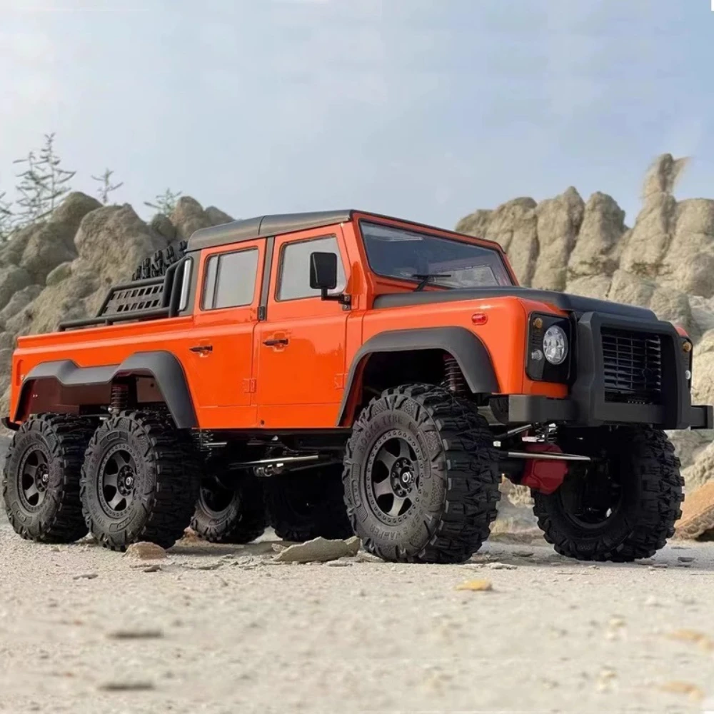 AXX6 1:10 Remote-controlled Climbing Car 6WD with Differential Lock High and Low Gear Door Bridge Electric Vehicle Model Toy