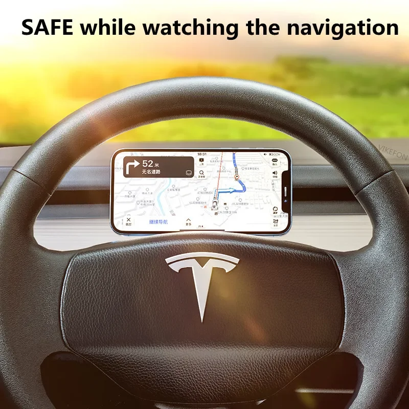 Supporto magnetico per telefono per auto Supporto per cruscotto Magnete per auto Supporto per GPS Supporto mobile in auto per iPhone 15 14 13 Huawei Samsung