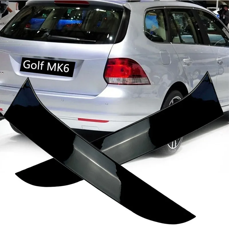 For VW Golf 6 MK6 Variant Wagon Rear Window Side Spoiler Splitter Canard Spoiler Splitter Car Decoration Accessories 2009-2012