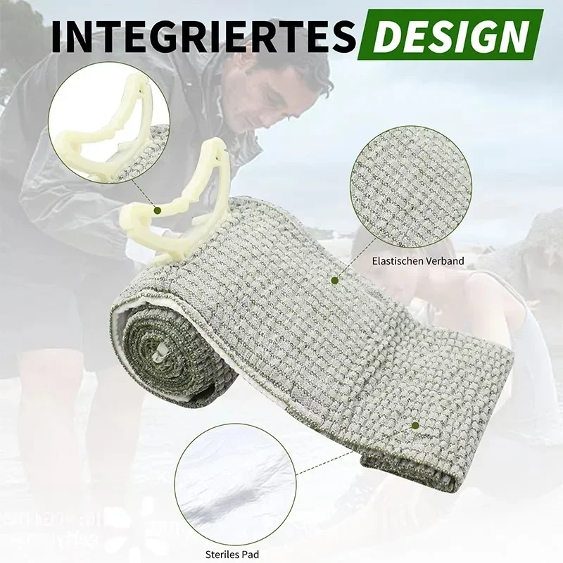 4/6 Inch Israeli Emergency Trauma Hemostatic Compression Bandage First Aid Training Wrap