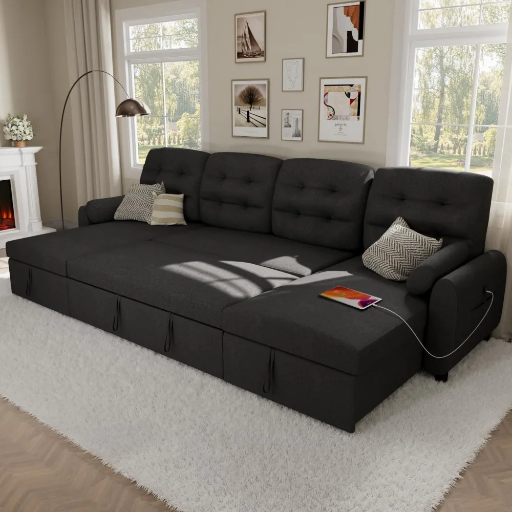 Sectional Sofa Couch, 112