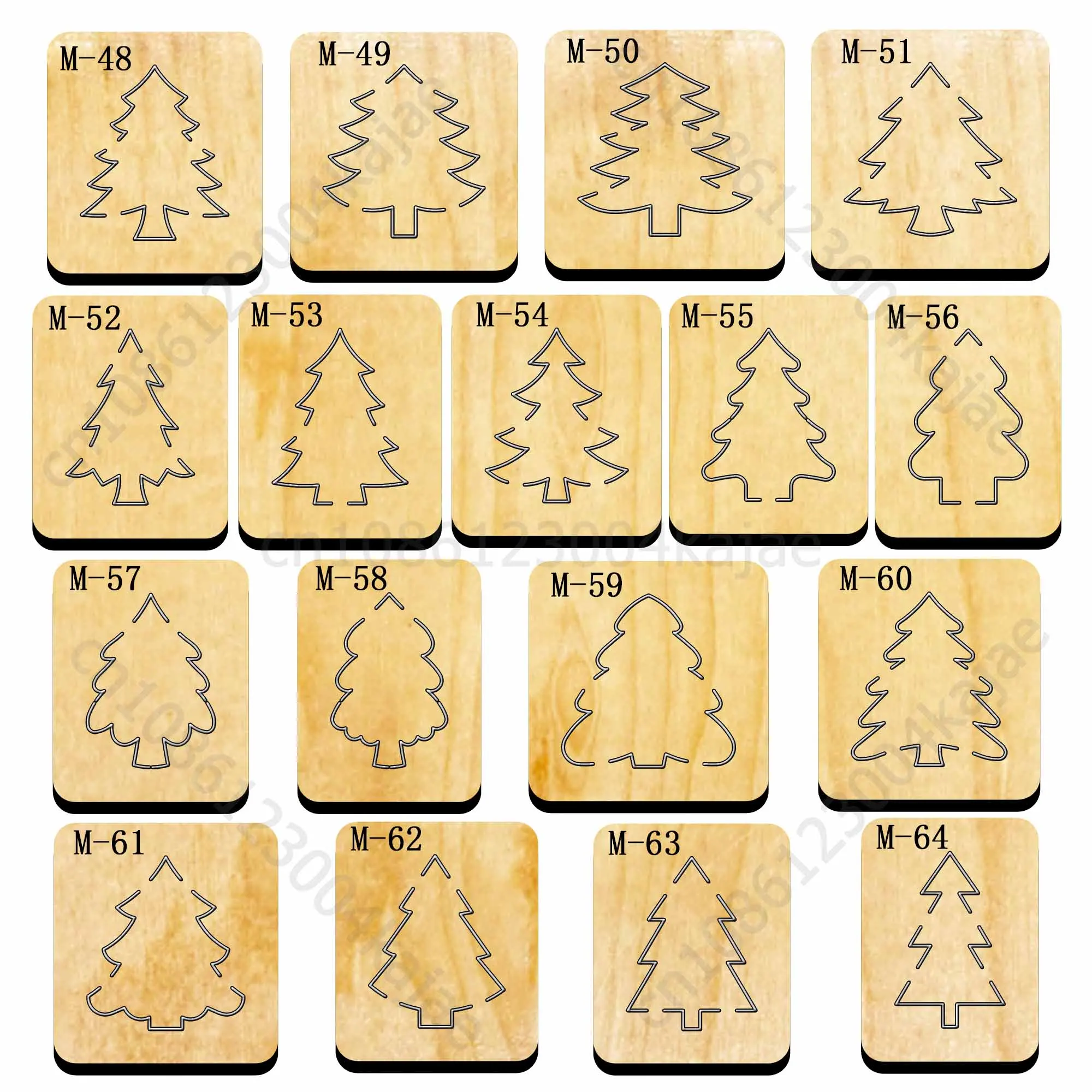 Tree  New Cutting Dies 2024 New Arrivals Scrapbooking 16MM Knife Suitable for Most Wooden Cutting Dies Machines