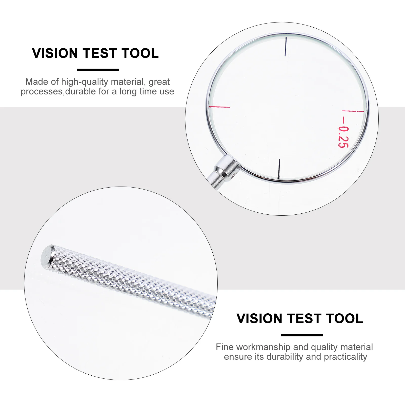 

1Pcs Optical Cross Cylinder Lens Tool Diopters Round for Astigmatism Testing Handheld Optometry Equipment High Quality Material