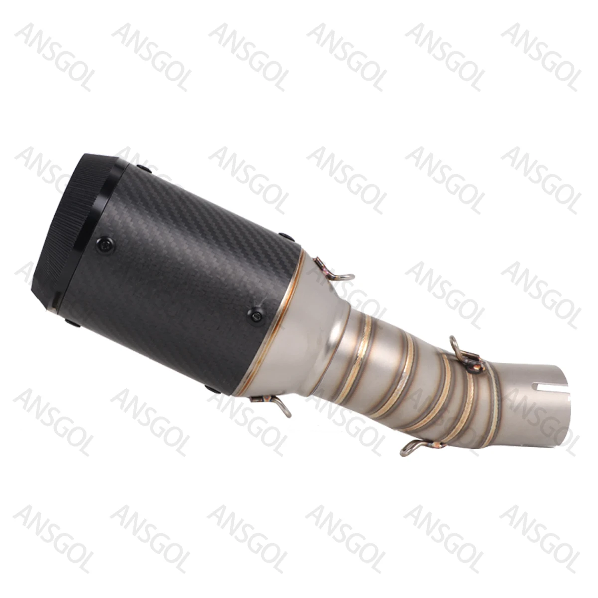 Motorcycle Exhaust System Pipe Slip On For CFMOTO 450SR 450NK 450SS Escape Exhaust Modify 51mm Muffler Link Middle Pipe