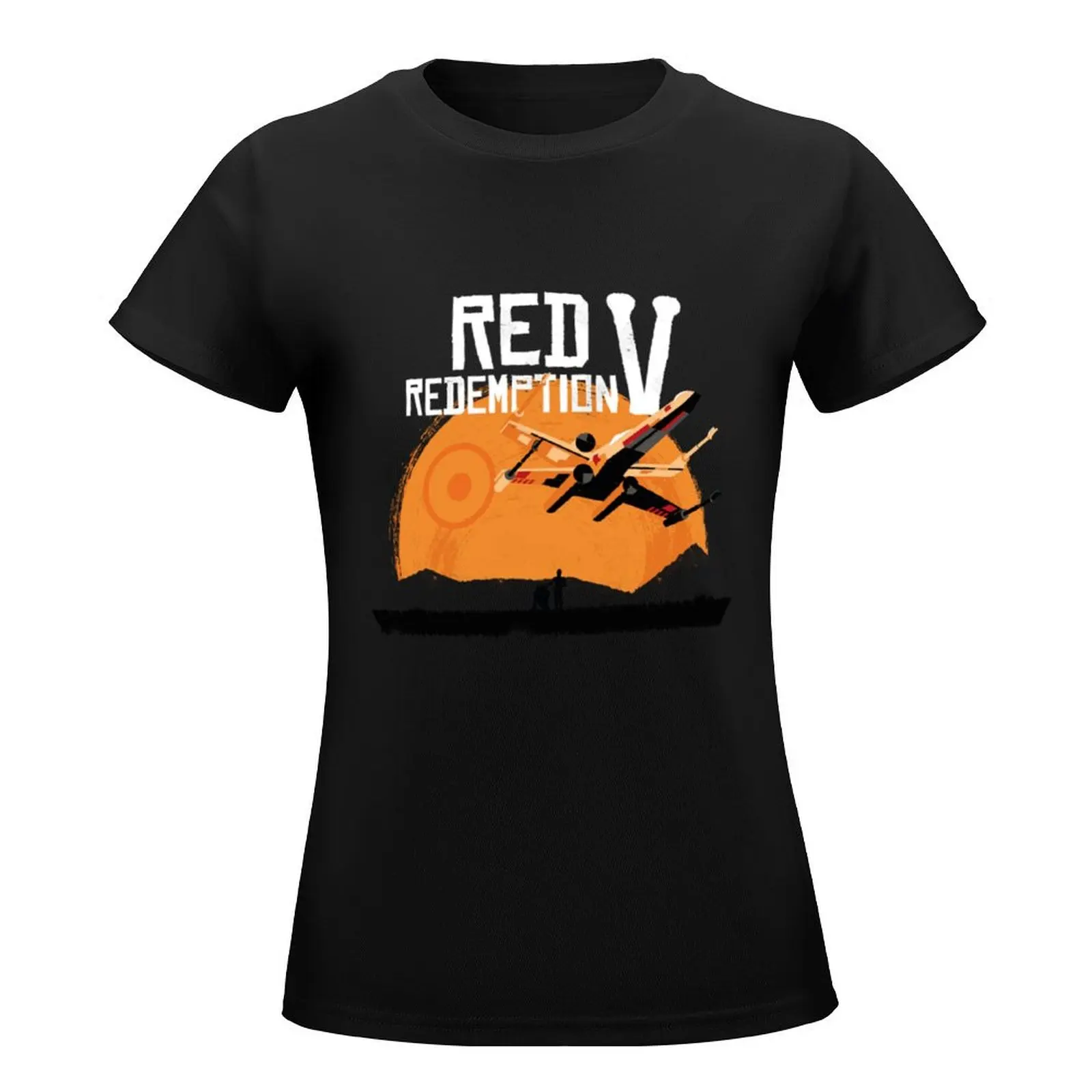 Red 5 Redemption - Red Dead Redemption T-Shirt Blouse summer top cute clothes cat shirts for Women