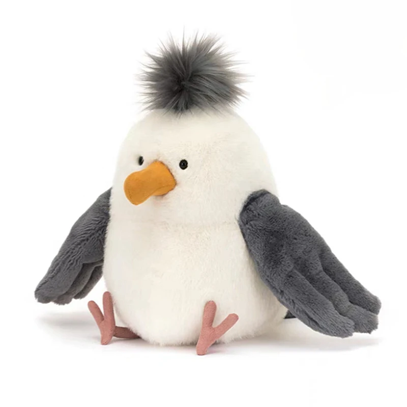 Funny Cute Chipper Seagull Soft Stuffed Animal Plush Toy Beach Star's Birthday Gift For Kids Home Decoration Journey Souvenirs