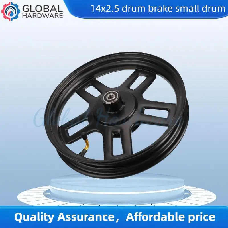 Rueda de 14x2,50 con buje compatible con neumáticos para vehículos eléctricos de 14 pulgadas, ajuste perfecto para bicicletas eléctricas de 14*2,5/14x2,5