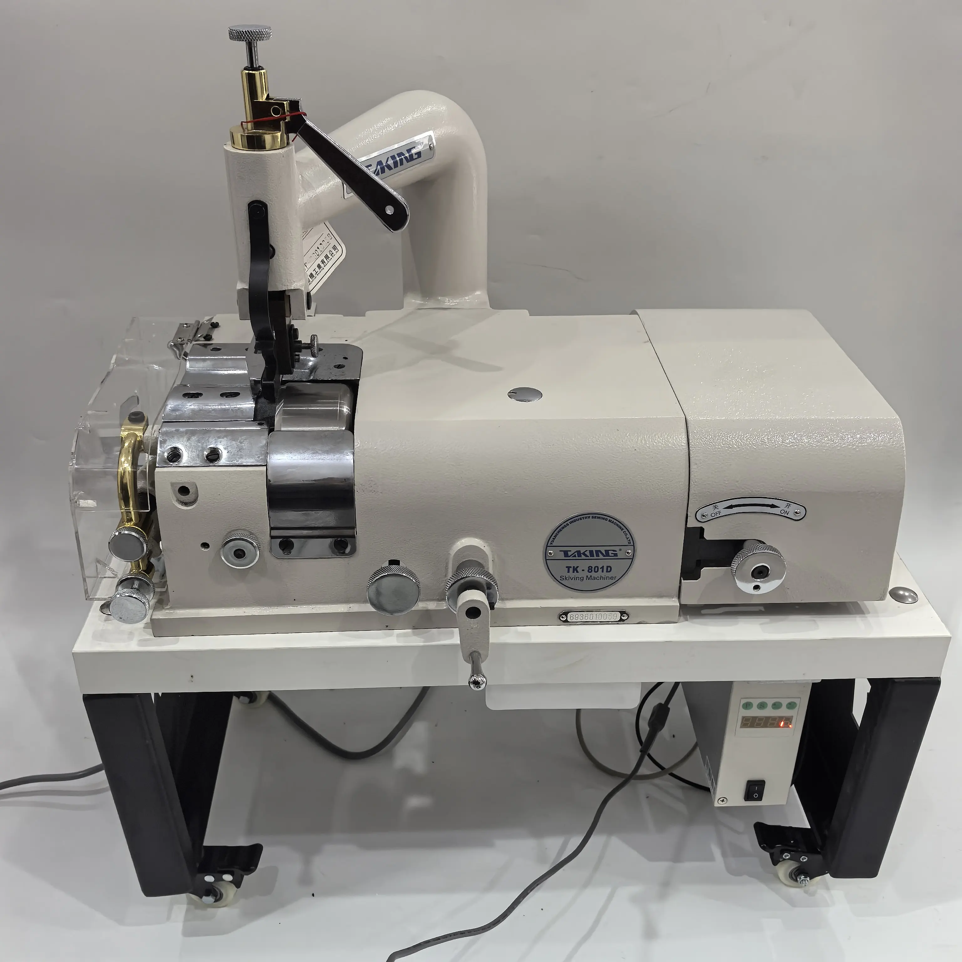 Desktop All-in-One Electric Leather Skiving Machine Ready to Use Industrial Bell Knife Leather Thinning Machine for Leather Felt