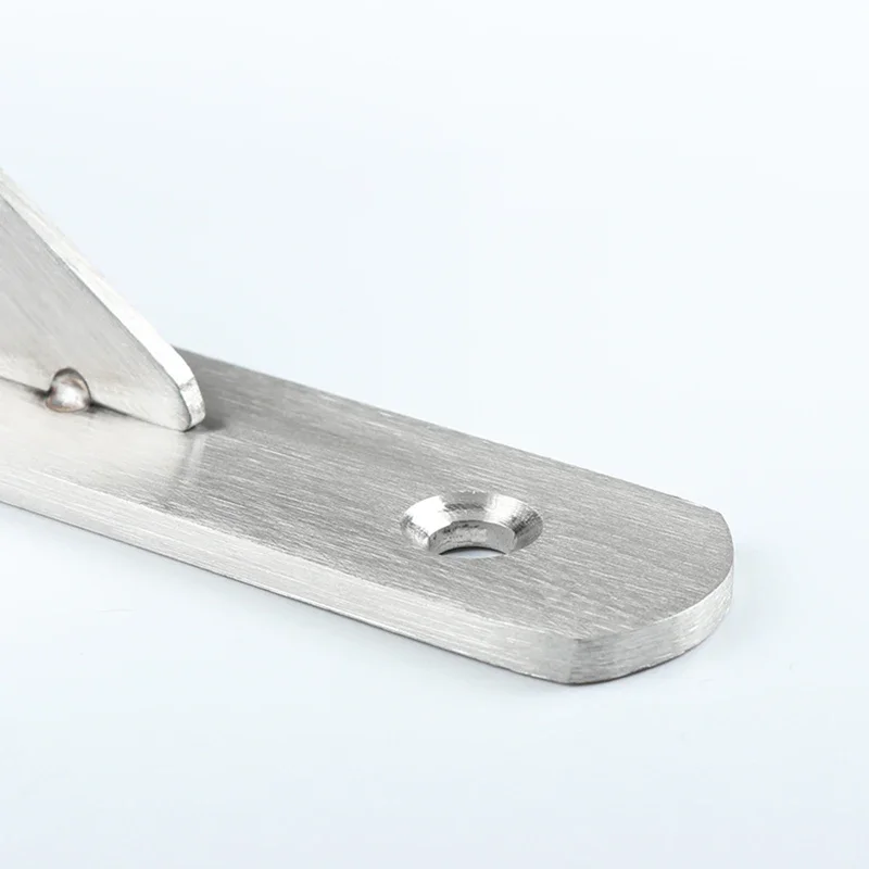 2Pcs Heavy Duty Thickened Stainless Steel Triangle Bracket L Shape Angle  Load-bearing Suitable for Offices, Study, Kitchens etc