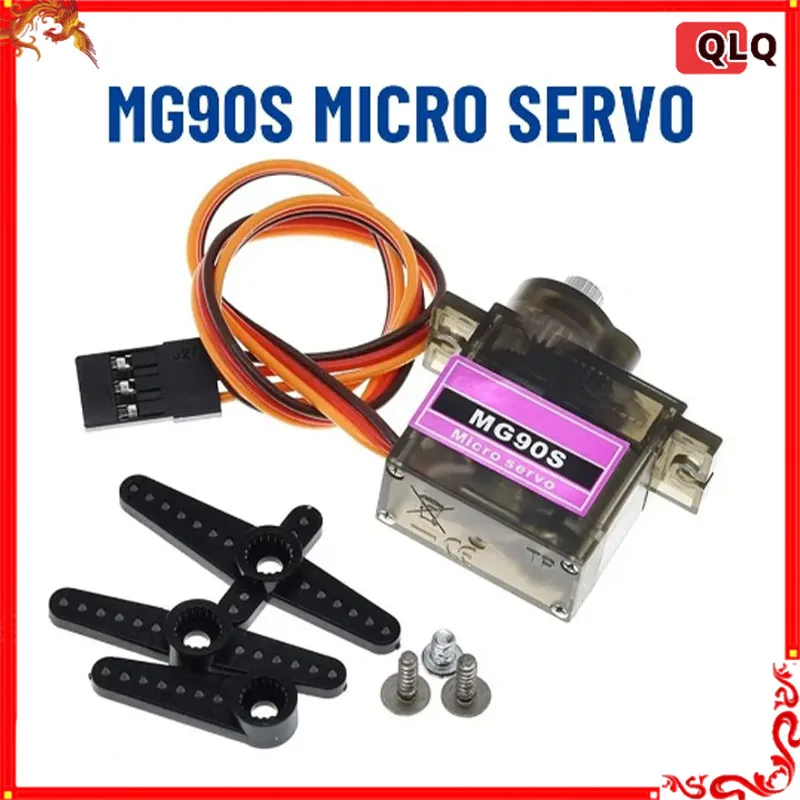 Mg 90S Servo 9G 1/5/10/20 Stuks Alle Metalen Versnelling 9G Sg90 Opgewaardeerde Versie Voor Helikoptervliegtuig Boot Auto Mg90 9G Trex 450 Rc Robot