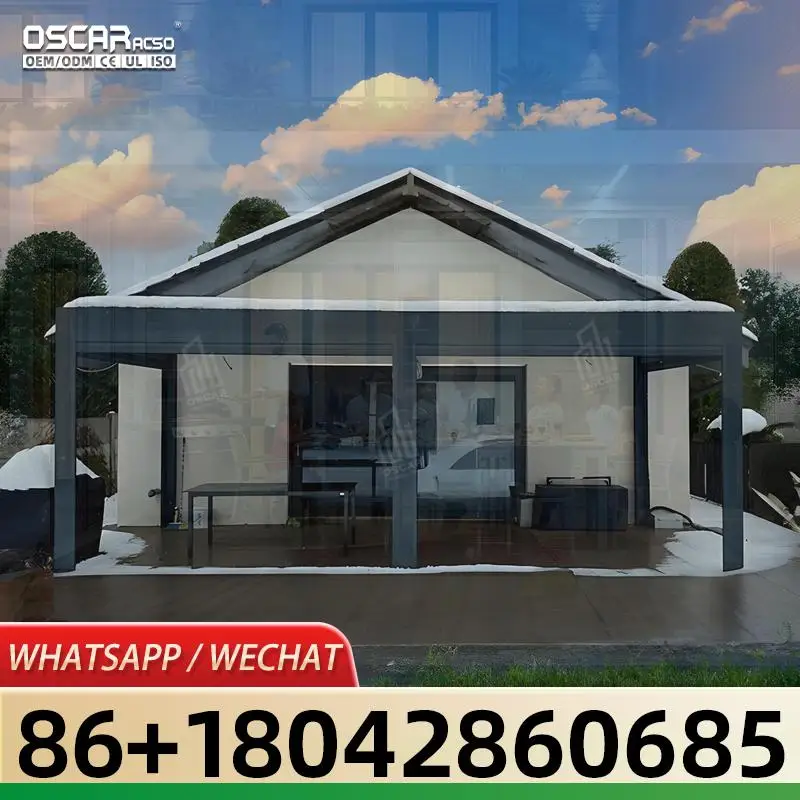 Louvered Aluminum Motorized Manual Shade Structure for Patio Garden Backyard pergola