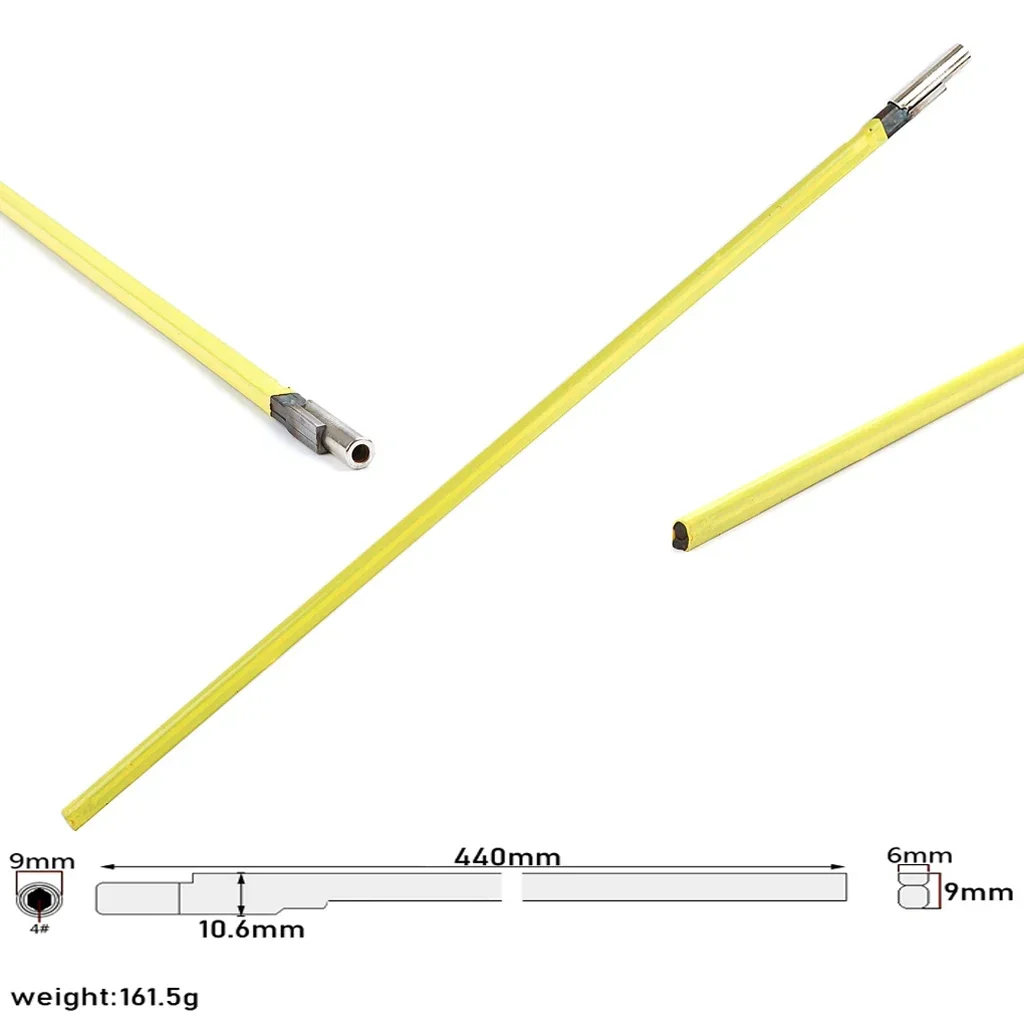 Bass Electric Guitar Parts 630mm/570mm/ 440mm yellow adjustment lever Two Way & Two Course Adjustable Truss Rod