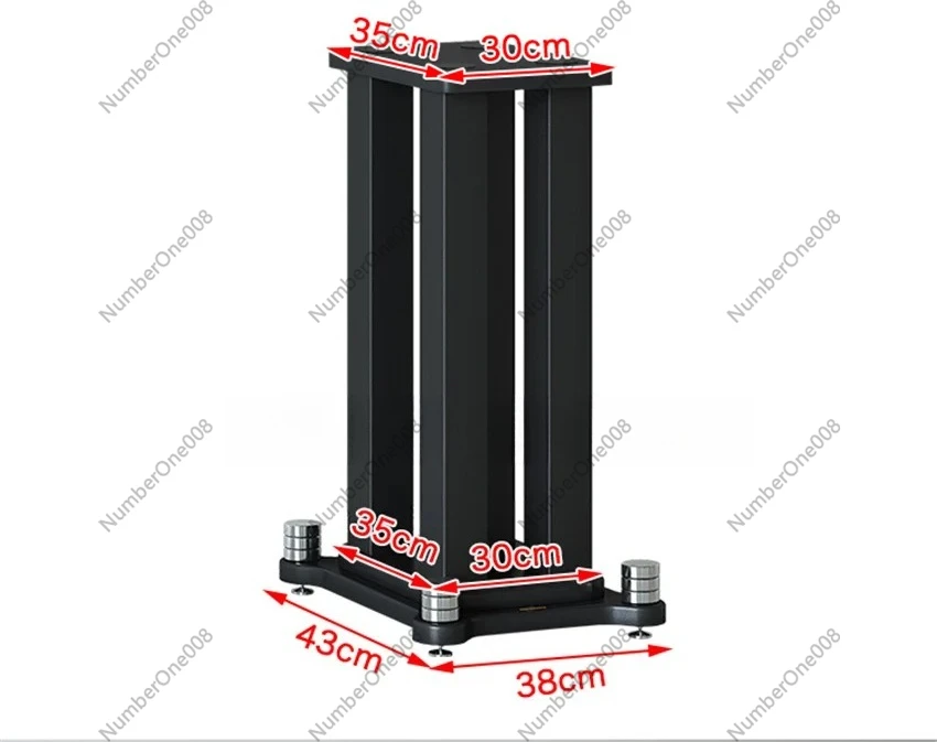 2pcs30x35CM Professional Speaker Tripod Desktop Tray Satellite Box Metal Wood Surround Floor Stand Metal Foot Nail Reinforcement
