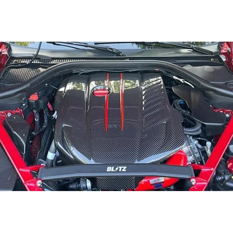 High Quality Carbon Fiber Engine Hood Cover for Toyota SUPRA A90 A91 MK5 2019-2022