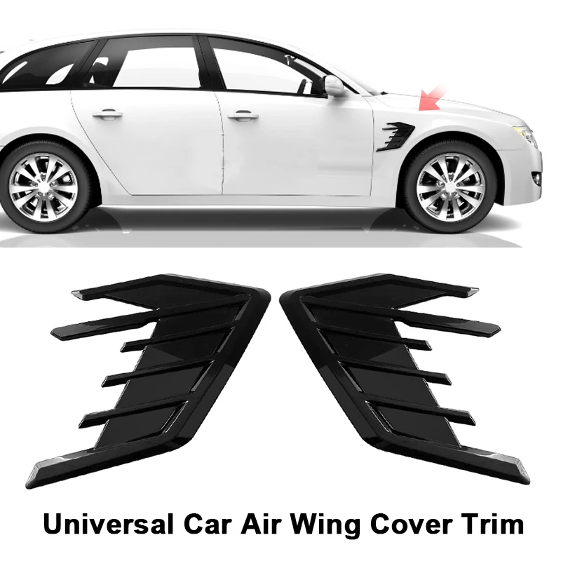 

Universal Car Side Vent Fender Spoiler Outflow Vent Sticker For Audi A3 A4 A5 A6 A7 S3 S4 S5 S6 S7 RS3 RS4 RS5 RS6 RS7