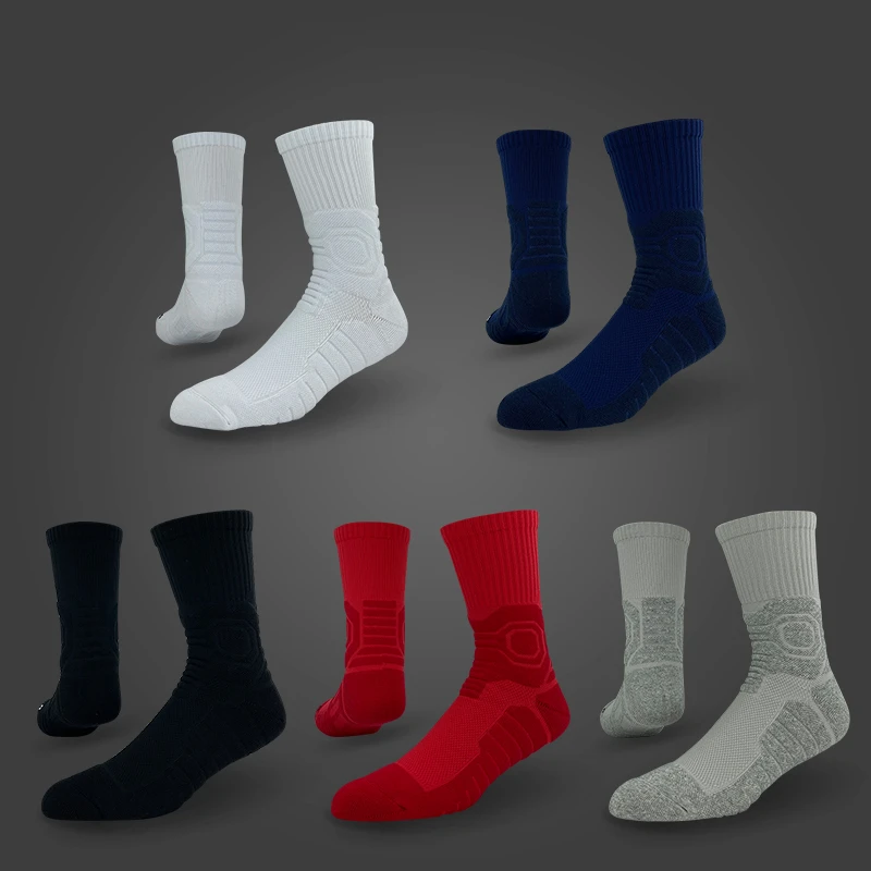 High Quality Basketball Socks Men Elite Non-slip Thicken Cotton Towel Bottom Outdoor Sports Cycling Running Basketball Socks