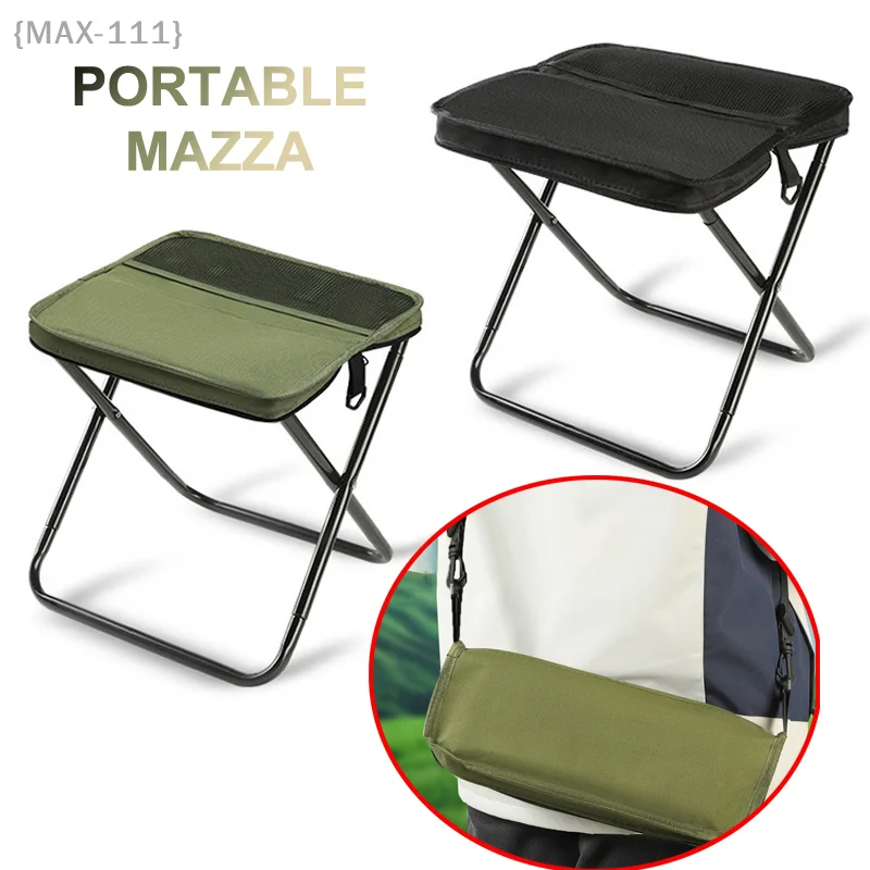 

{MAX-111} Foldable Backpack Stool Portable Folding Stool With Carry Bag Lightweight Mini Easy Carry Outdoor Chair For Travel
