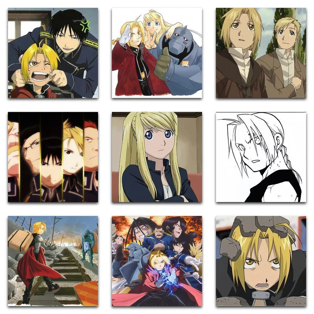 10/30/59 Uds. Pegatinas de Anime Edward Elric Fullmetal Alchemist pegatina de dibujos animados portátil monopatín maleta teléfono personajes calcomanías