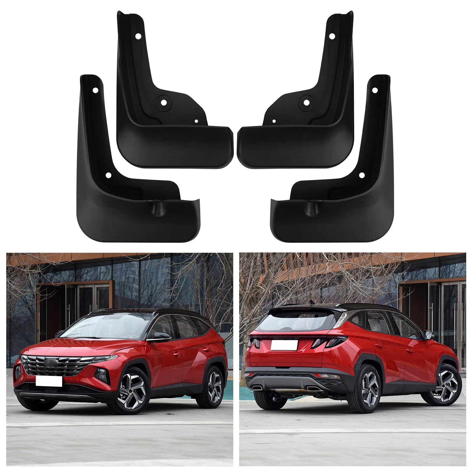 4Pcs Mud Flaps Splash Guards For Hyundai Tucson NX4 2021-2024 Front Rear Fender Mudguards Car Styling Auto Accessories Parts