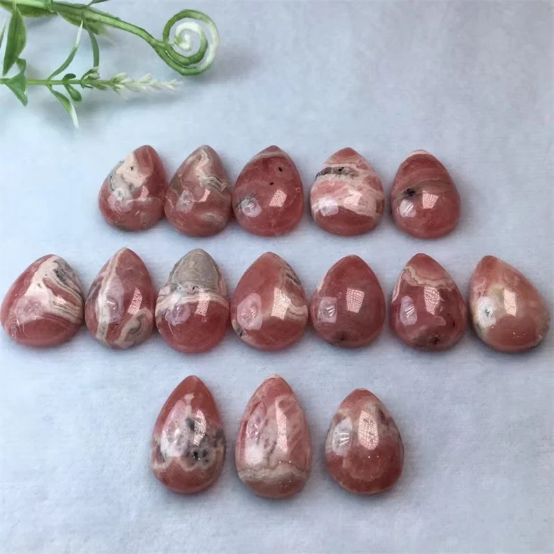 5PCS Natural Red Lace Agate Teardrop Pendant Crystal Exquisite Girl Jewelry Healing Fengshui Stone Gift 20-24MM