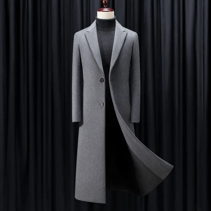 

2023 Autumn/Winter Thick Men's Coat Business Leisure Extended Coat