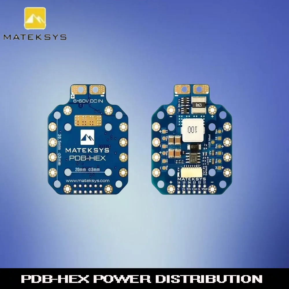 

Плата распределения питания PDB-HEX 2-12S, вход 5A, 5V9V12V BEC, высокоточный датчик тока для FPV RC, любителей