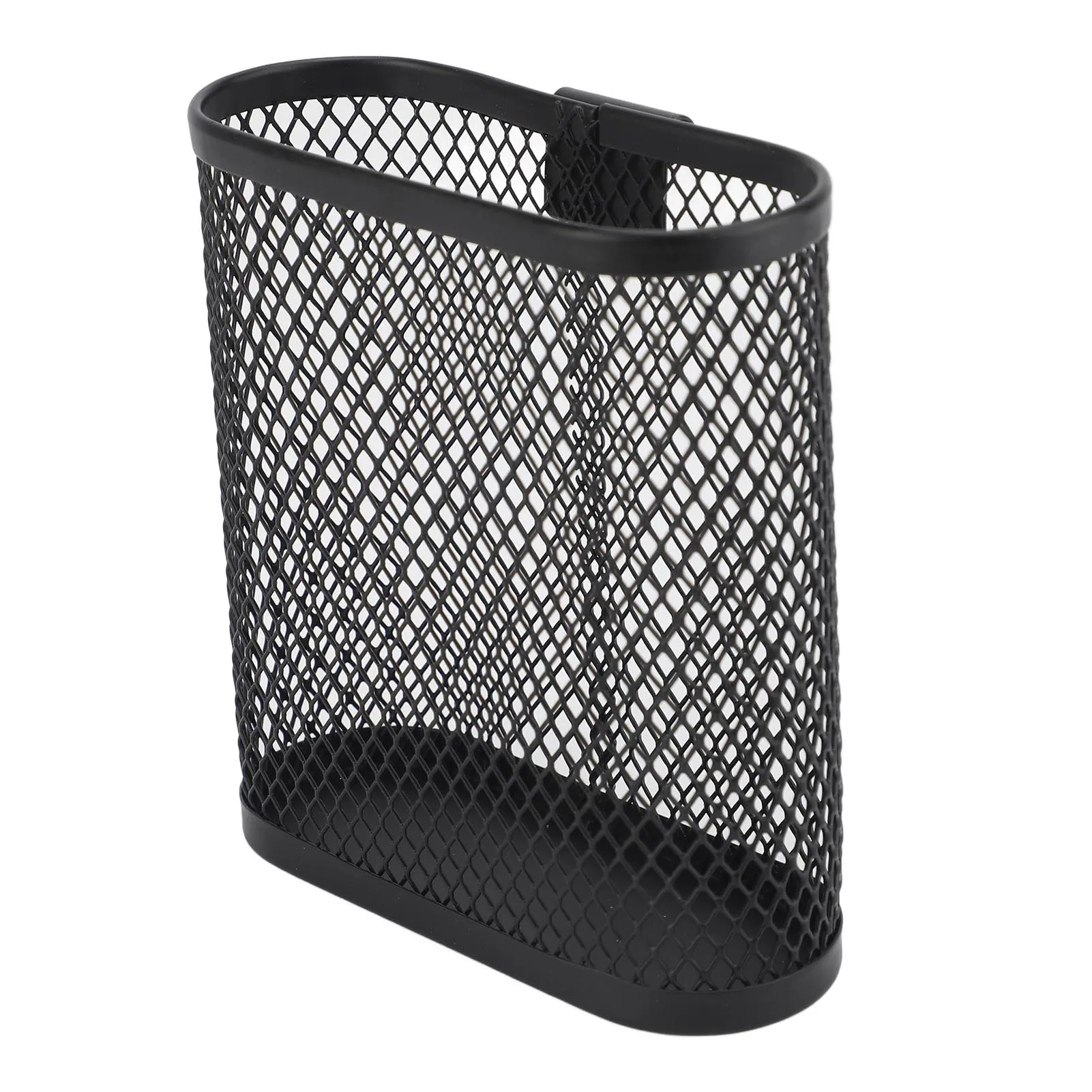An der Wand montierter Stifthalter, platzsparender Schreibtischständer aus Metall, Mesh-Bleistiftmarker-Organizer mit Haken für Zuhause, Arbeitszimmer, Schule