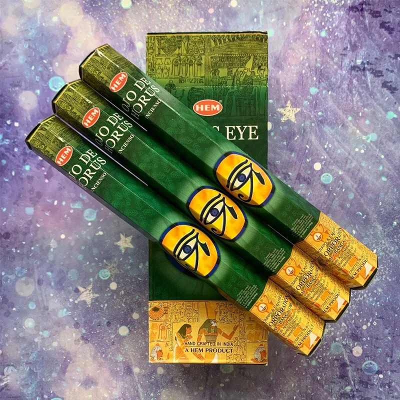 

Indian HEM Horus Eye Incense Sticks Handmade 1 Pack x 20 Sticks