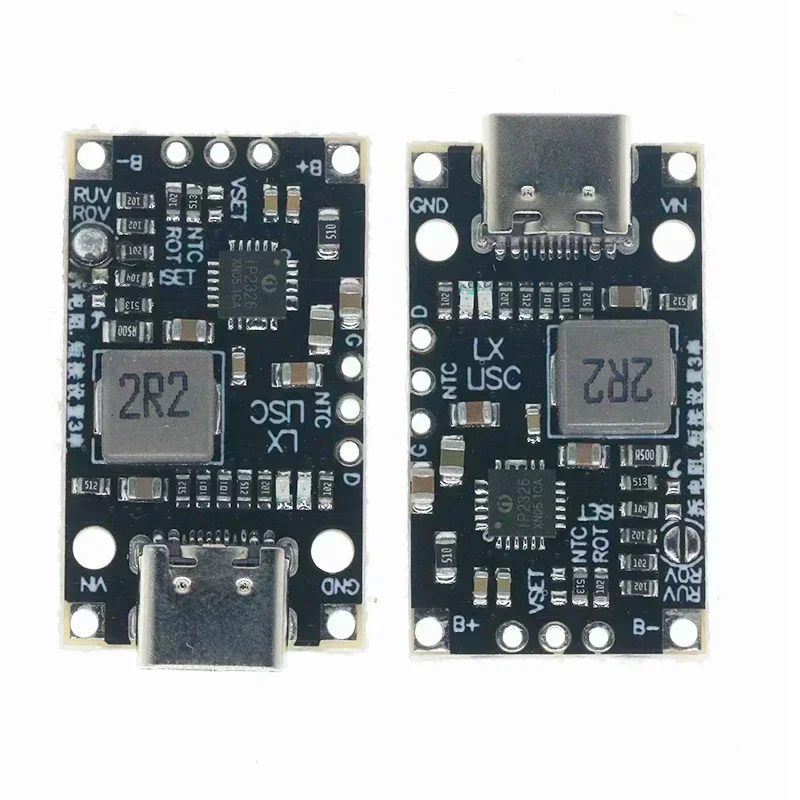 Type-C USB 2-3S BMS 15W 8.4V 12.6V 1.5A Lithium Battery Charging Boost Module With Balanced Support Fast Charge With Indicator
