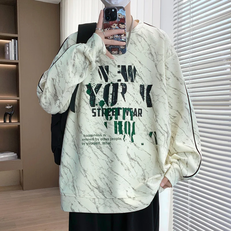Casual Men's Pullovers 2026 Spring Autumn Fashion Youth Streetwear Hoodies Clothing Outdoor Sports Loose Pull On Top Sweatshirts