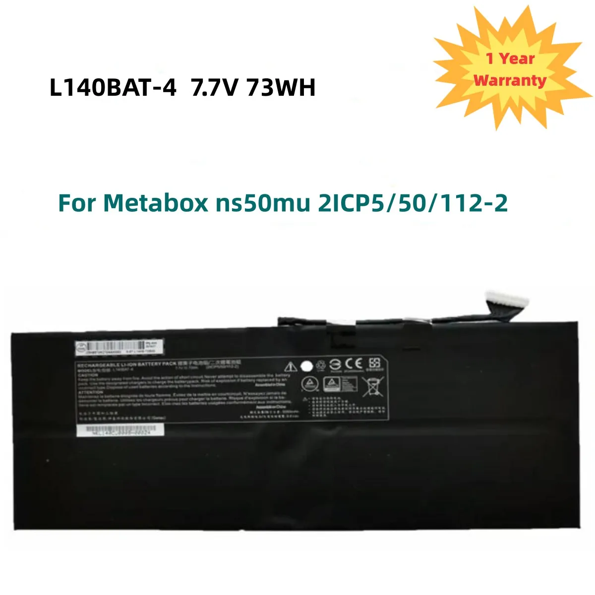 L140BAT-2 Battery For Thunderobot 911 MixBook Air,For GigabyteRC14,L140BAT-4 Battery For Metabox ns50mu 2ICP5/50/112-2