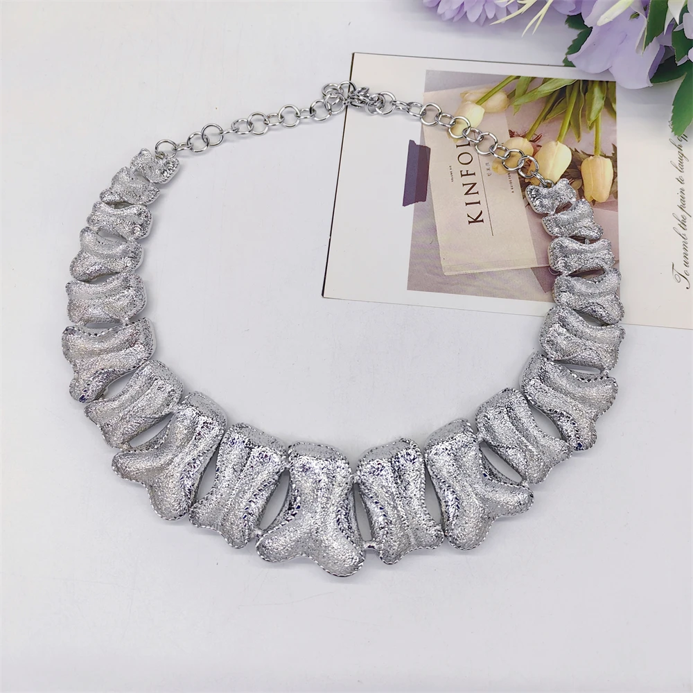 ESALE Elegant Jewelry Sets Dubai Silver Plated Jewelry Women Necklace Bracelet Earrings Ring Bride Wedding Party Accessories