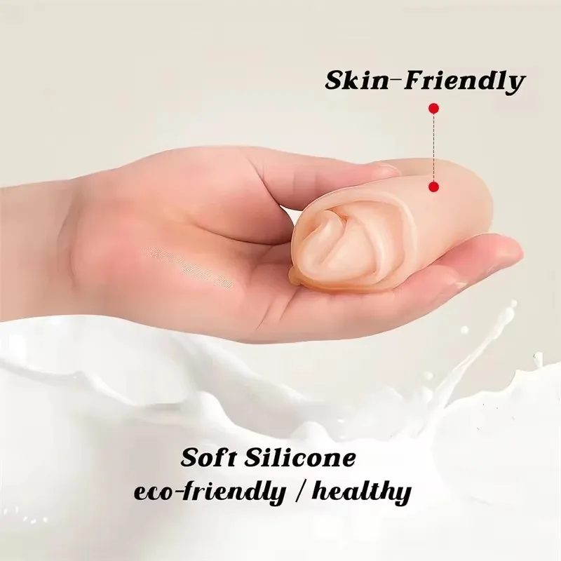 1Pair Reusable Silicone Foot Care Socks Moistrizing Spa Gel Gloves Exfoliating Moisturizing Anti Dry Cracked Plantar Hand Care