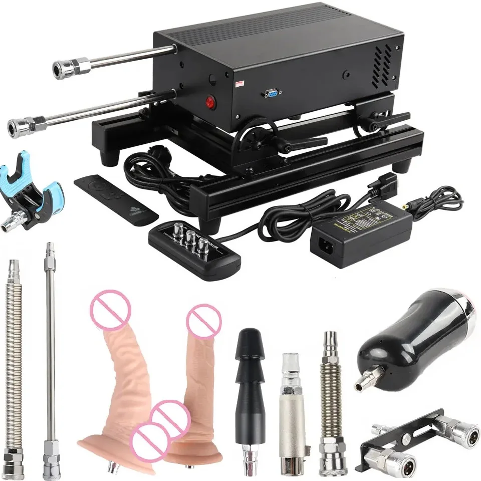 F8 New Package Quite Remote Vibrator Sex Machine,200w Strong Powerful Love Machine Vac-U-Lock Dildo Attachment for Women and men