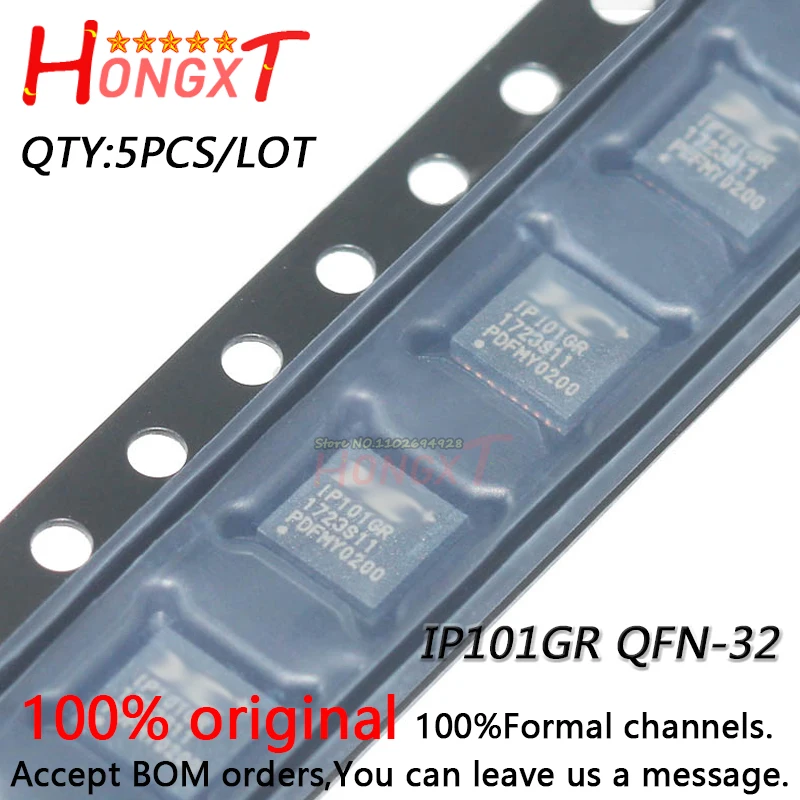 5PCS 100% New IP101GR IP101G QFN-32.Chipset