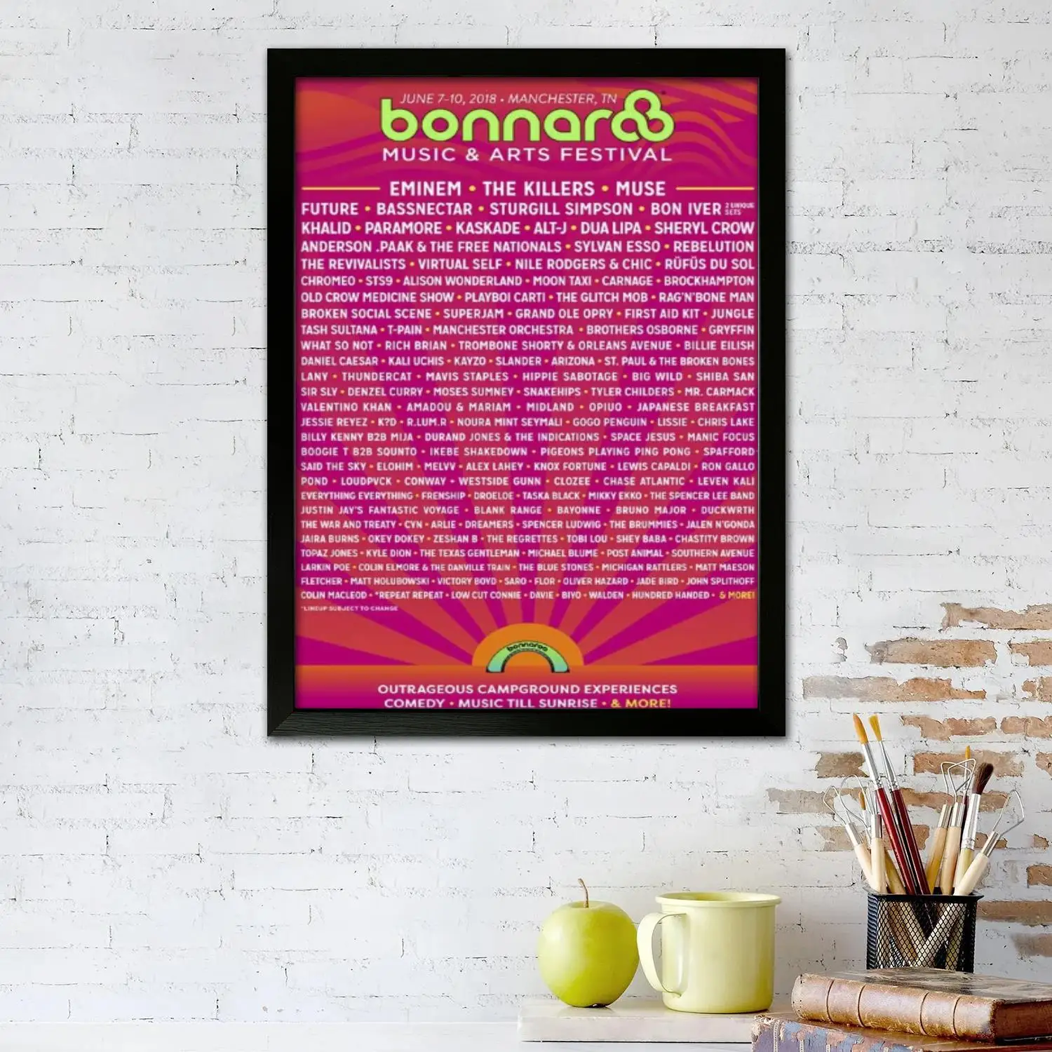 bonnaroo music Festival Canvas Art Poster and Wall Art, Picture Print, Modern Family Bedroom Decor,Decorative painting