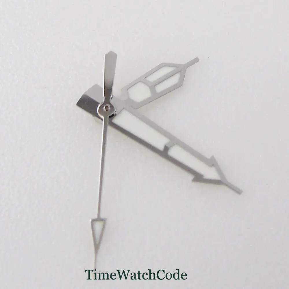 สีขาวนาฬิกามืออะไหล่สําหรับ NH35 NH36 7s35 4r35 7009 การเคลื่อนไหวส่องสว่าง