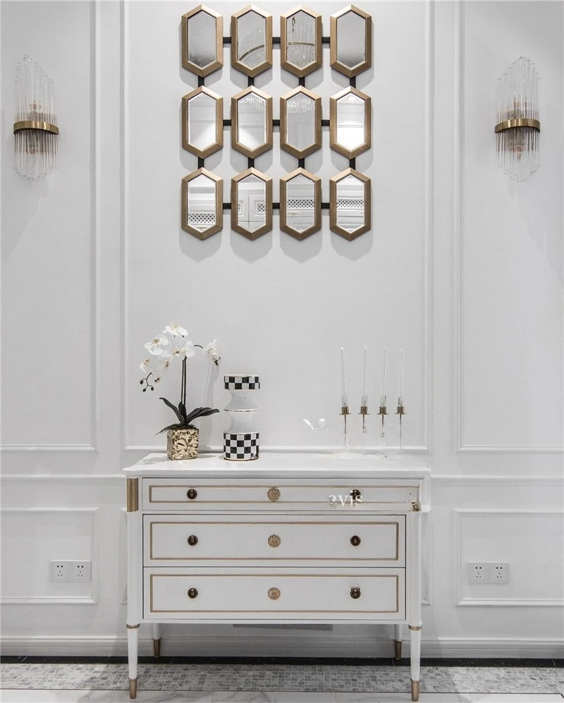 American chest log solid wood drawer storage locker