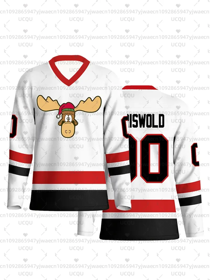 เสื้อฮอกกี้น้ำแข็งสไตล์คริสต์มาสกริสวอลด์เสื้อกีฬาและการพักผ่อนสำหรับผู้ชาย เสื้อวินเทจสำหรับวันหยุด เสื้อยืดของขวัญคริสต์มาสสำหรับผู้ชาย