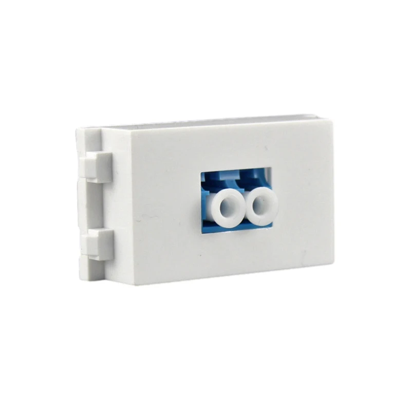 LC Duplex Fiber Optic Connector LC-LC Coupler Slot Socket 23x36mm Module For LAN Data Center Patch Cabling Connection