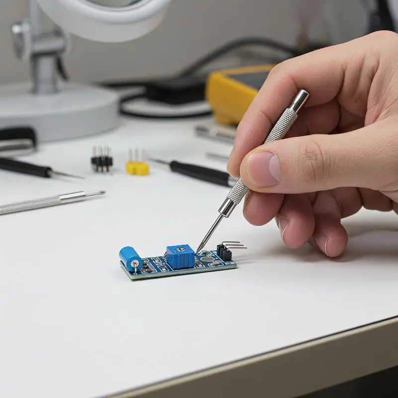 Normally Closed Vibration Sensor Module Adjustable Sensitivity 2/4/6Pcs Reliable for Industrial Monitoring Use