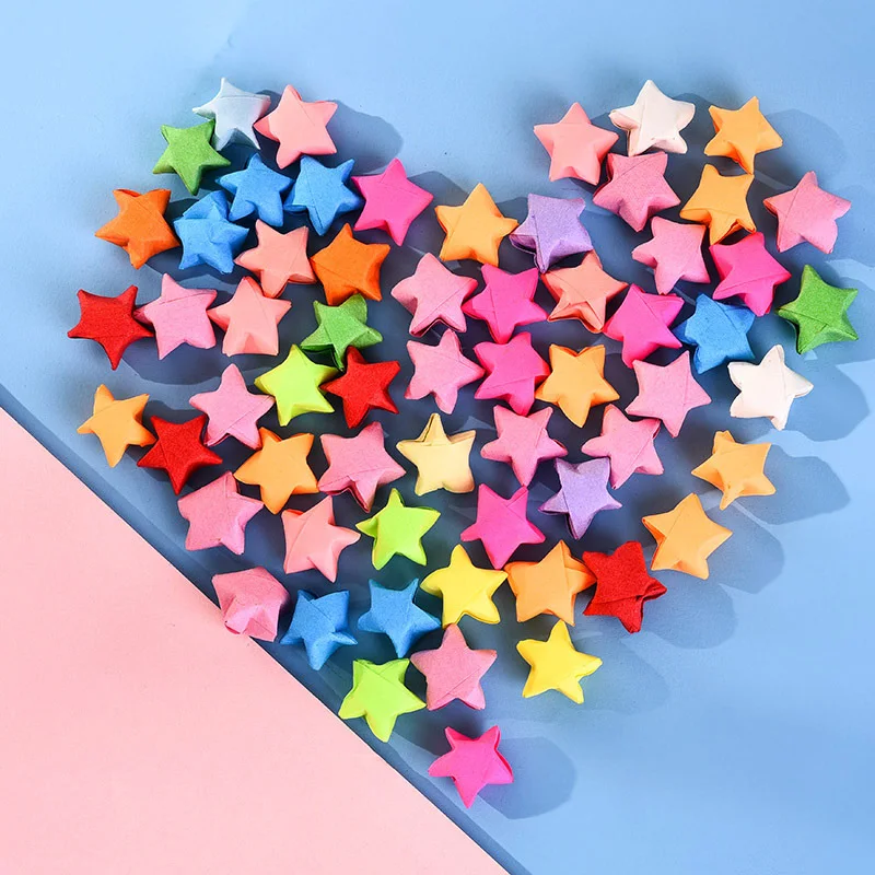 1000 Sheets Colorful Origami Stars Paper Strips Lucky Star 20 Colors Folding Paper Material for Children Handmade Craft DIY Toys