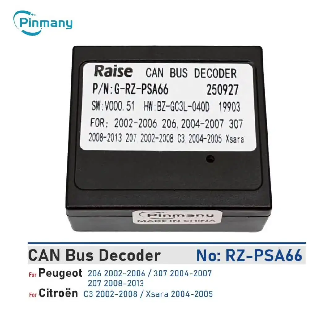 CAN Bus Decoder G-RZ-PAS66 16-Pin Black Box Car Radio Adapter for