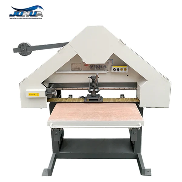 Hairline Stainless Steel Polishing Grinding Machine Motorized Belt Grinder 1080r/min Spindle Speed L860xW550mm Worktable Metal