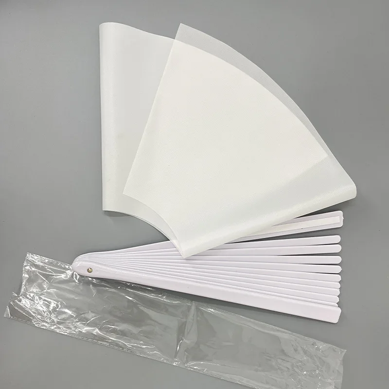 10pcs/lot Sublimation Blank Fans Heat Transfer Kung Fu Fan DIY Gifts Suitable for Hot Stamping Sublimation Ink Transfer