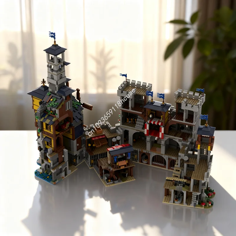 

6936pcs MOC Hightower Castle 0 Creator 3 1ed Model Building Blocks Construction Assemble DIY Christmas Gifts Creative Toys Idea